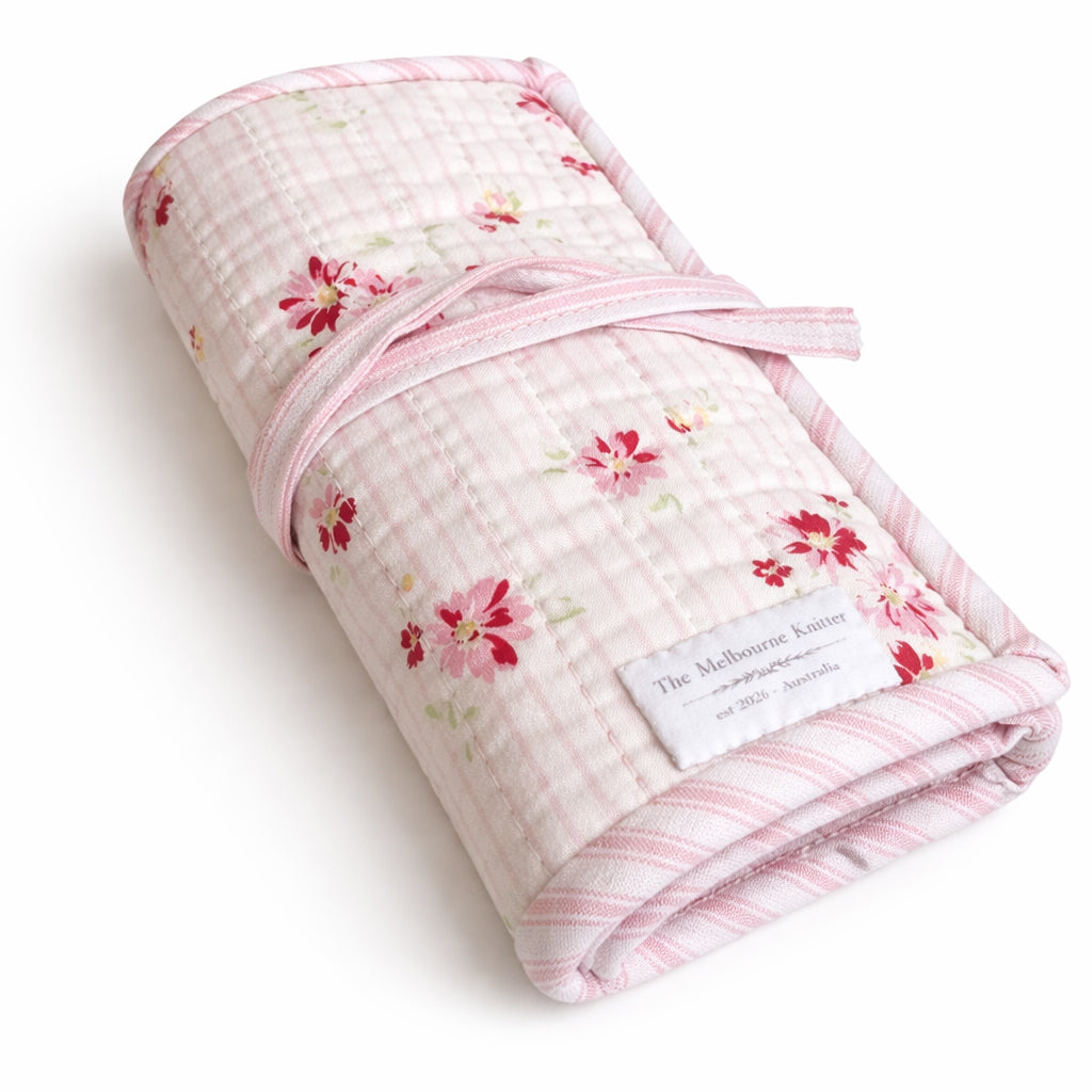 Needle Roll - Pink Floral - Large