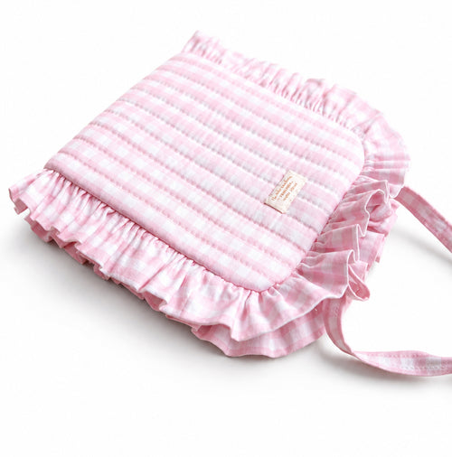 Needle Roll - Ruffled Pink Gingham