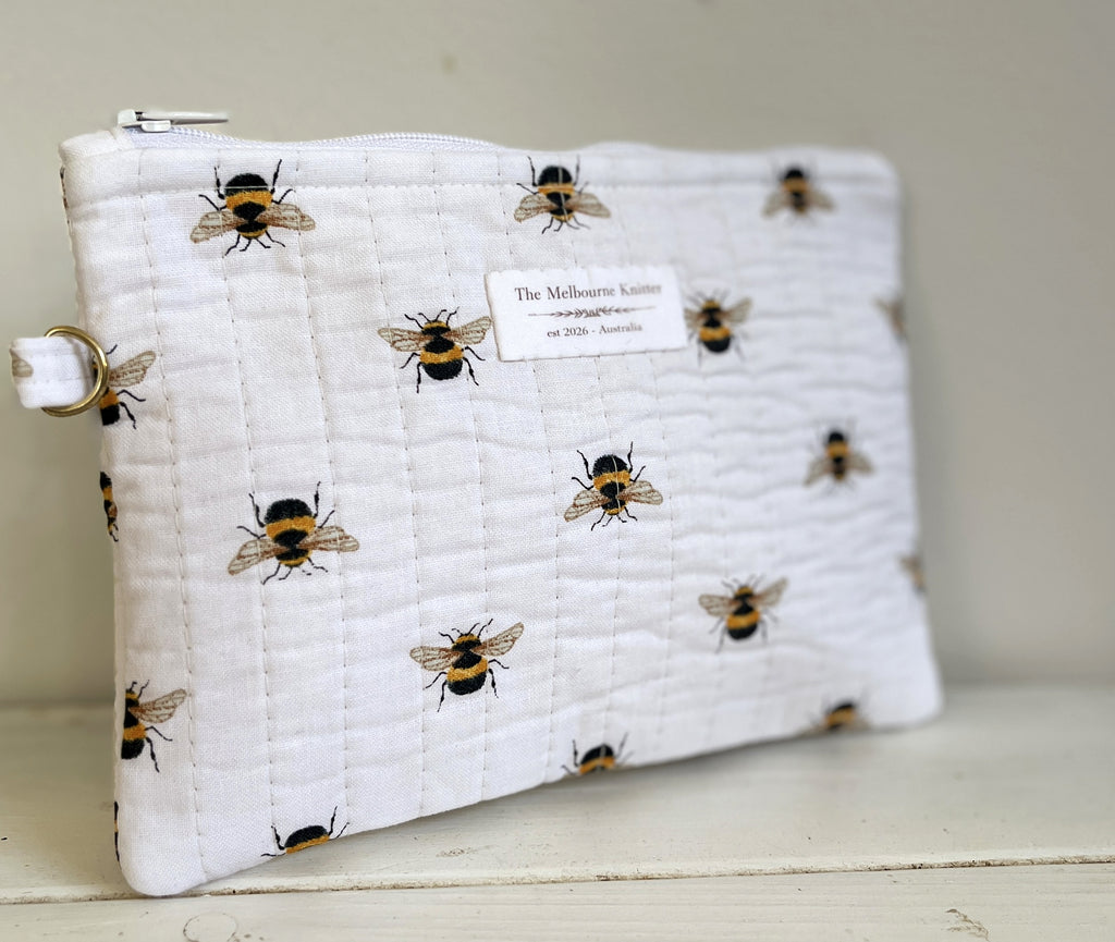 Notions Pouch -  Medium - Bees
