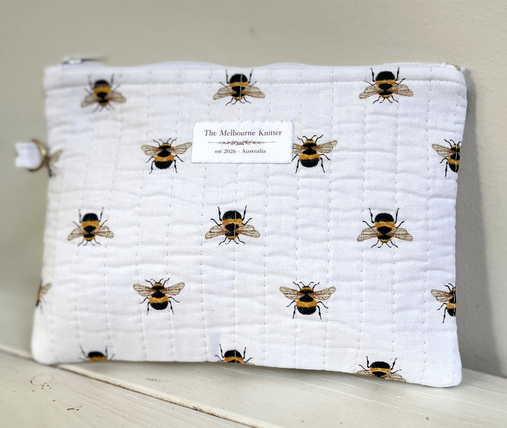 Notions Pouch -  Medium - Bees