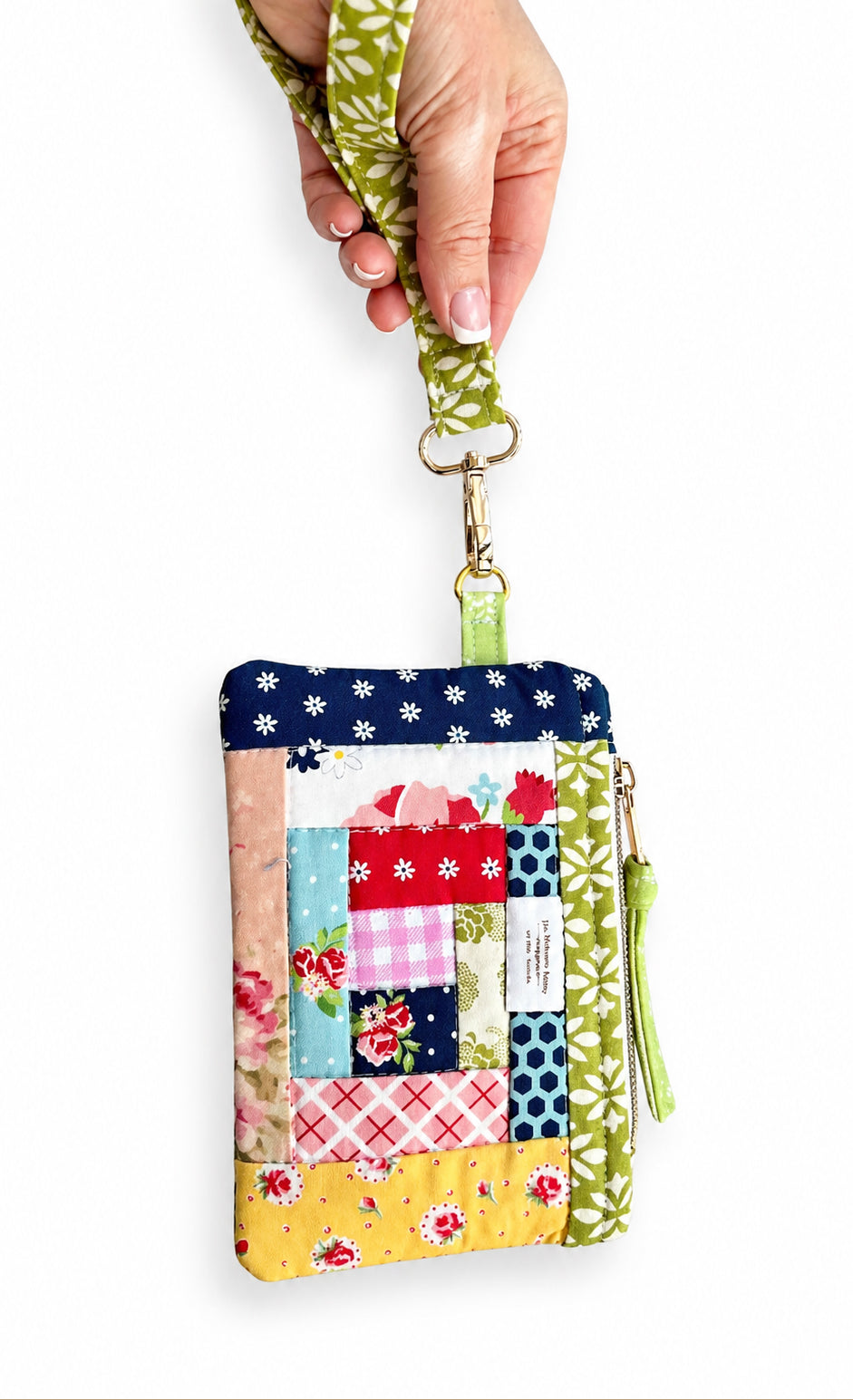 Notions Pouch -  Log Cabin Patchwork