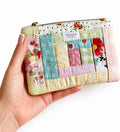 Notions Pouch -  Log Cabin Patchwork Pastel #1