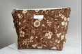 Project Pouch - Chocolate Floral - Medium
