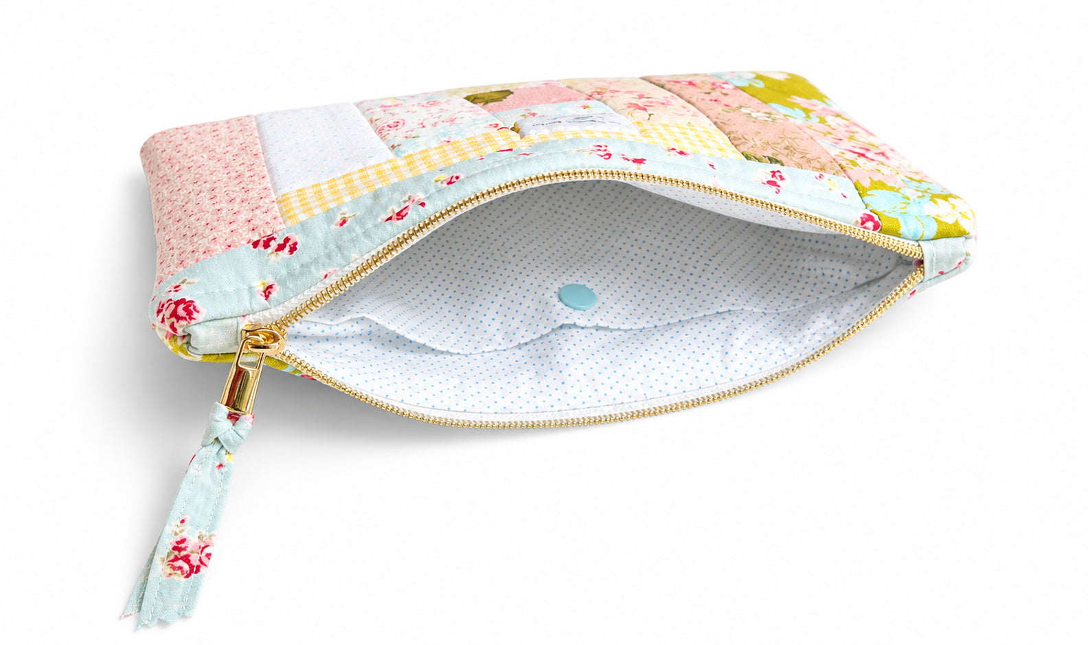 Project Pouch -  Large Log Cabin Patchwork -  #6