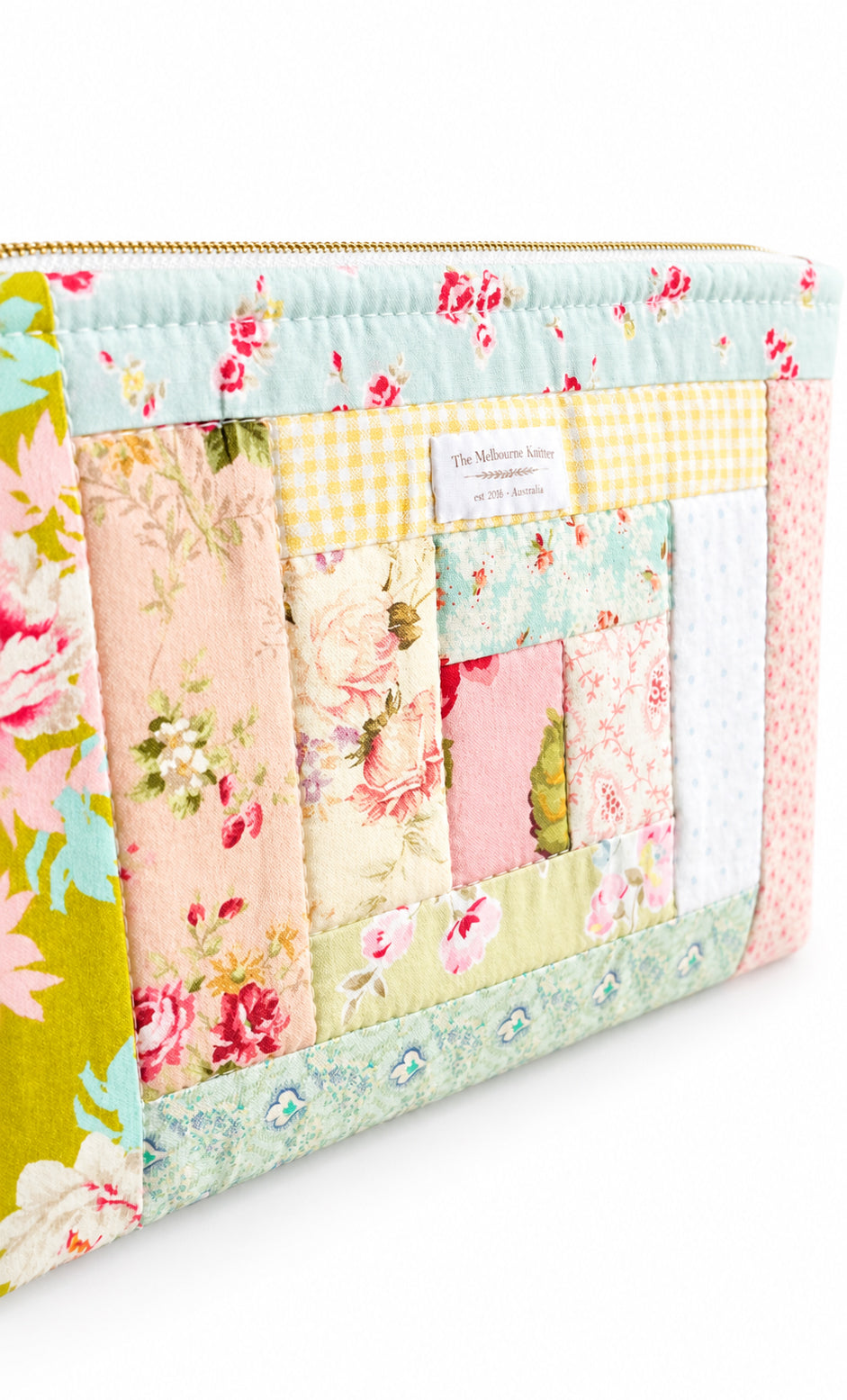 Project Pouch -  Large Log Cabin Patchwork -  #6