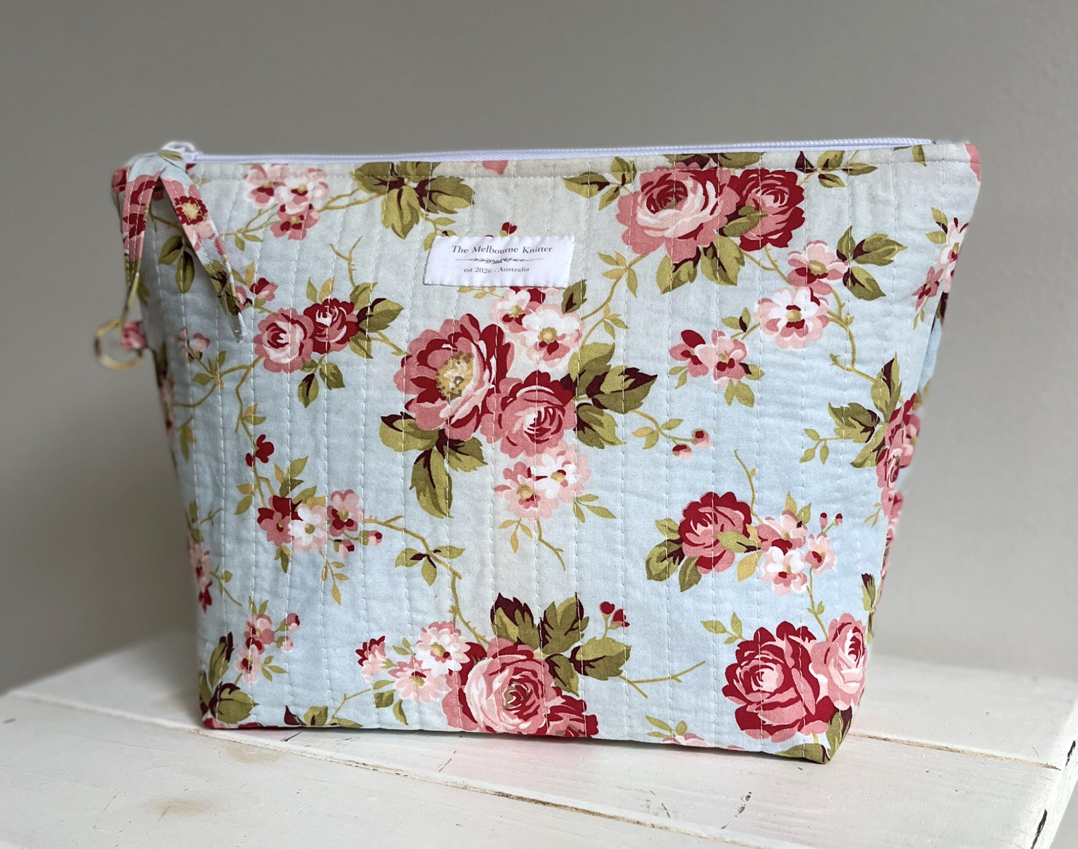 Project Pouch - Vintage Blue - Medium