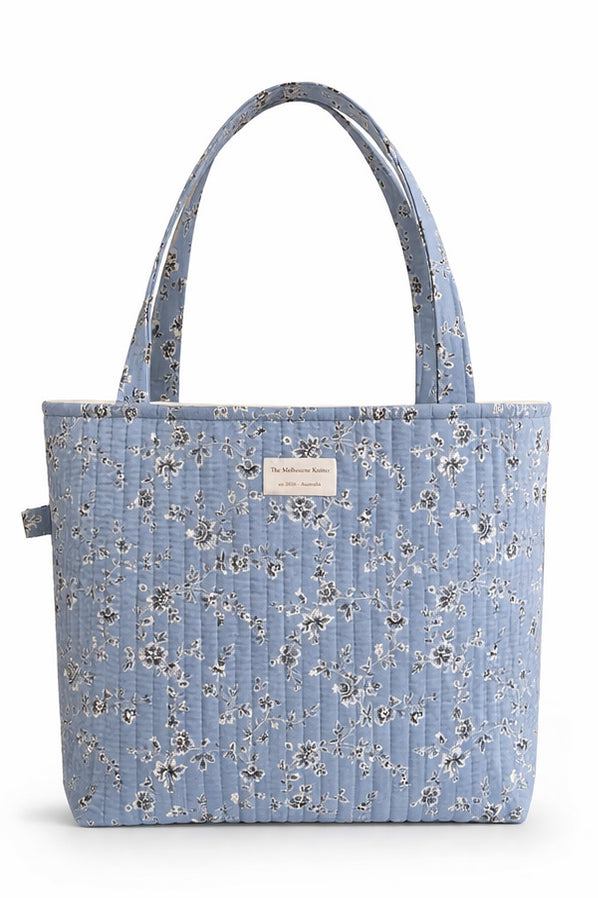 Project Tote - Blue Floral - Large