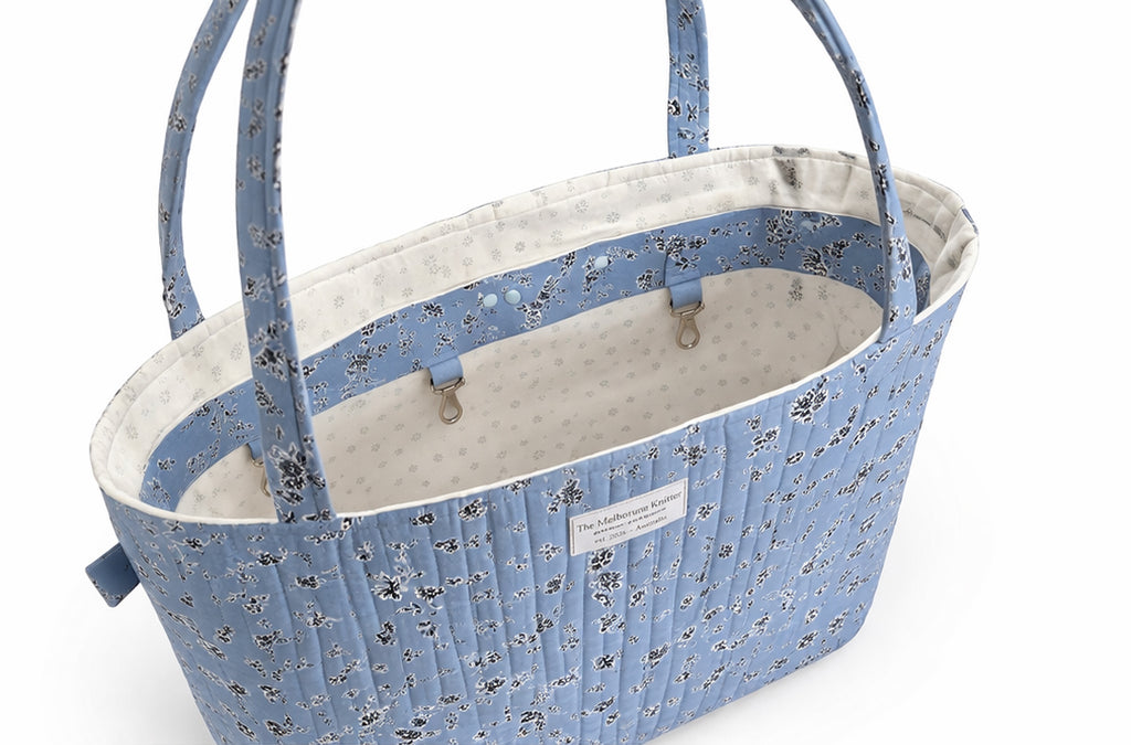 Project Tote - Blue Floral - Large