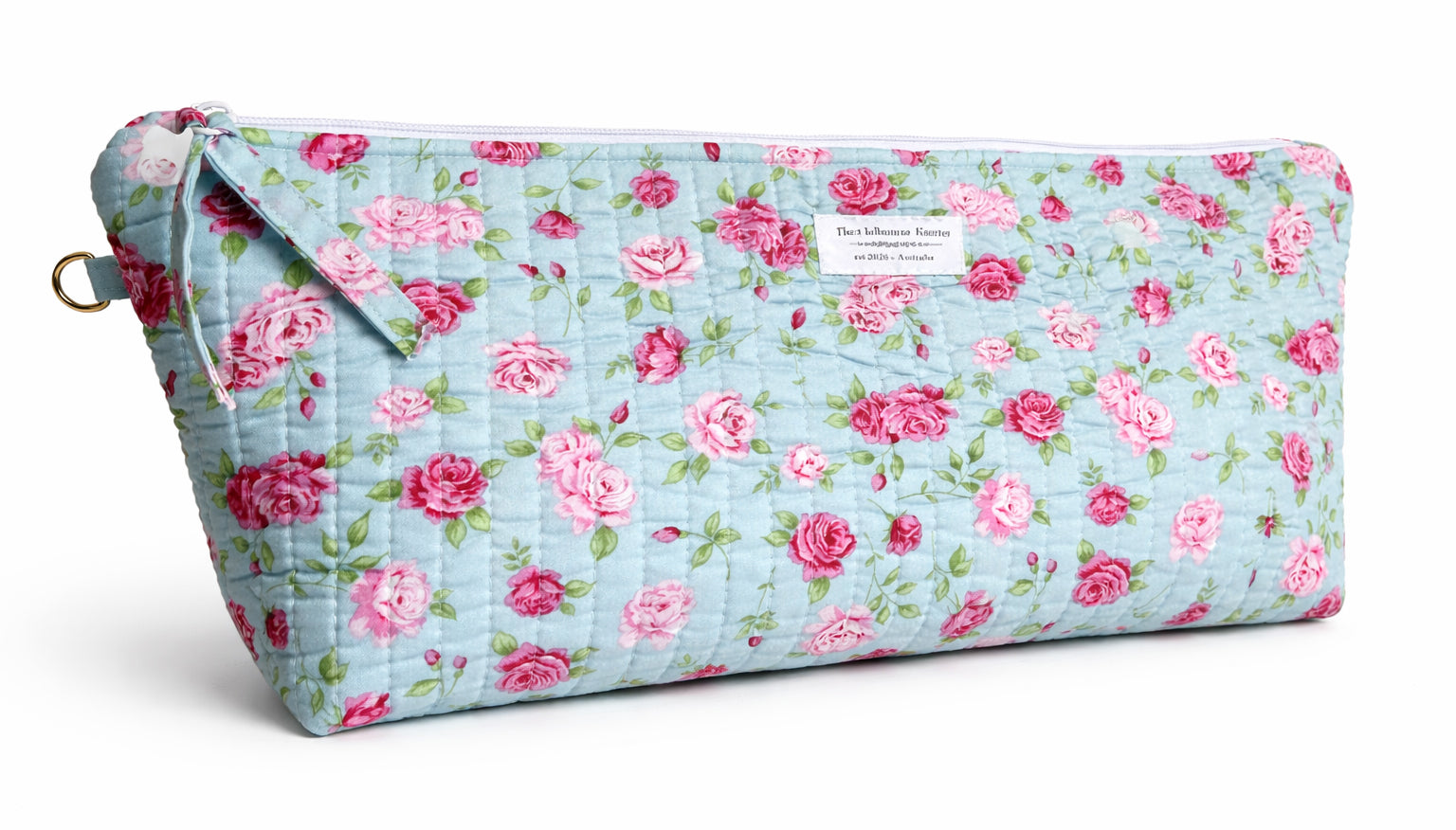 Rectangular Project Bag - Blue Sky Rose - Medium