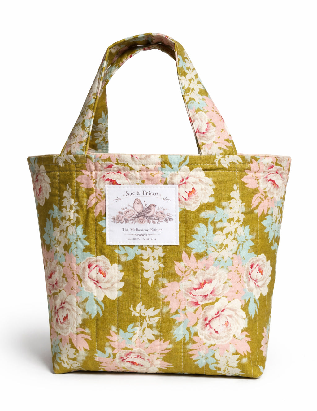 Small Project Tote - Green Floral