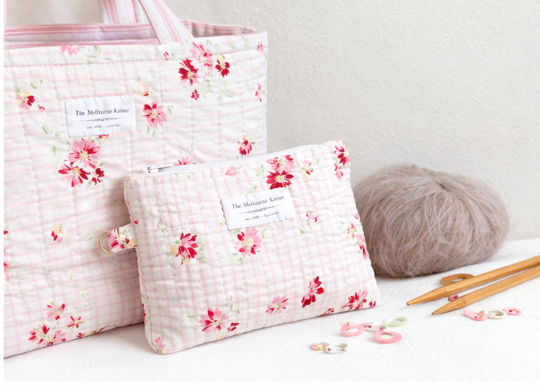 Notions Pouch - Small - PInk Floral