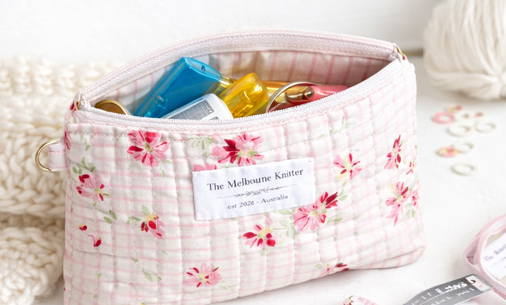 Notions Pouch - Small - PInk Floral