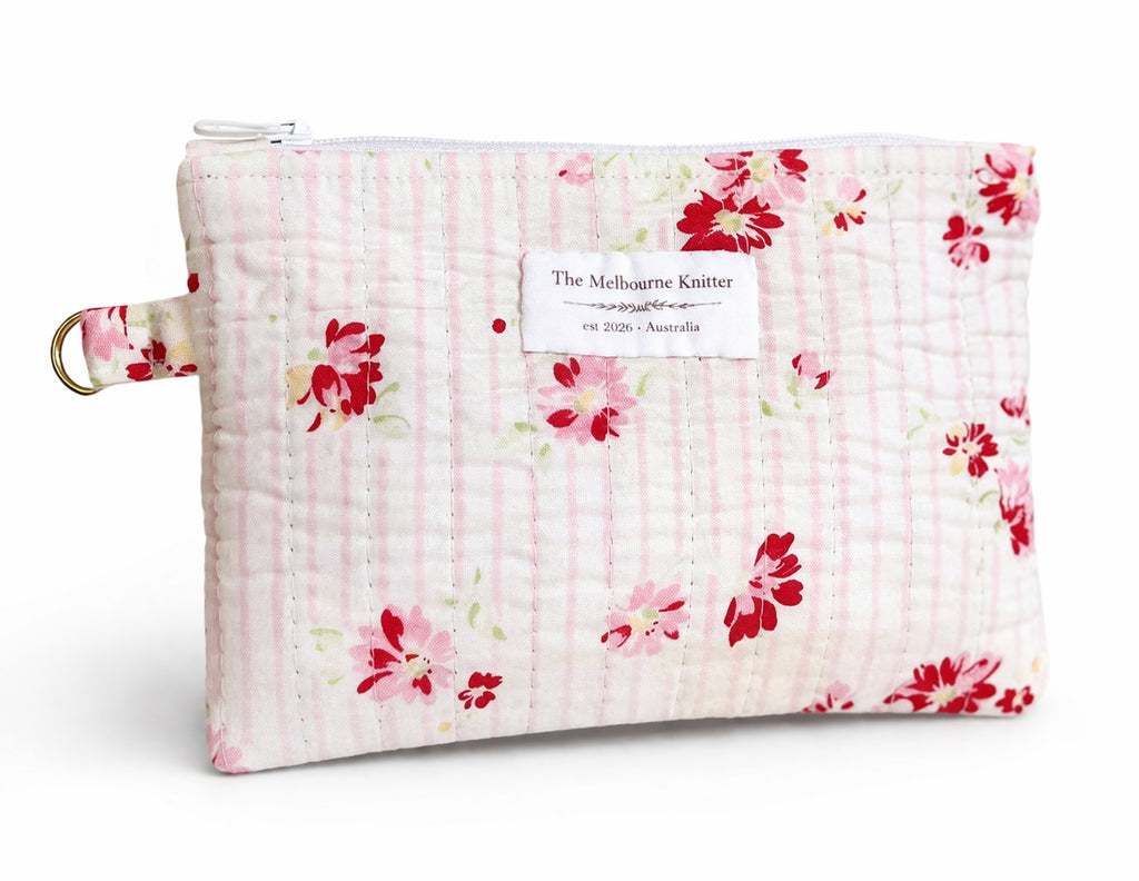 Notions Pouch - Small - PInk Floral
