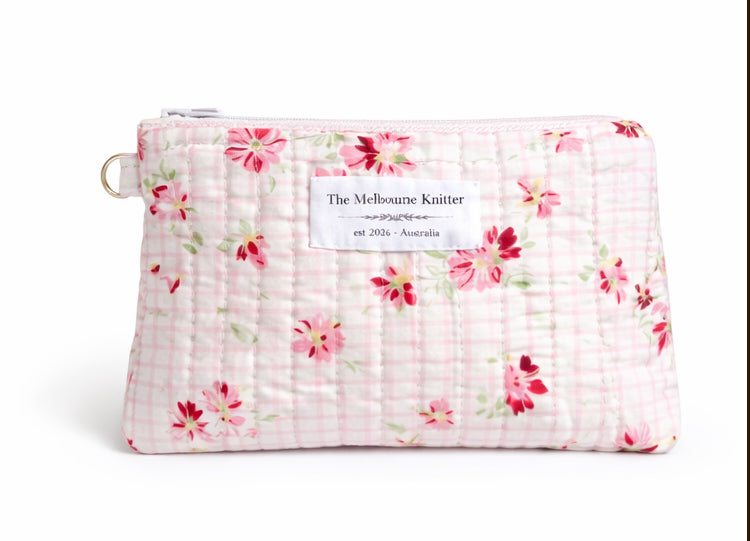 Notions Pouch - Small - PInk Floral