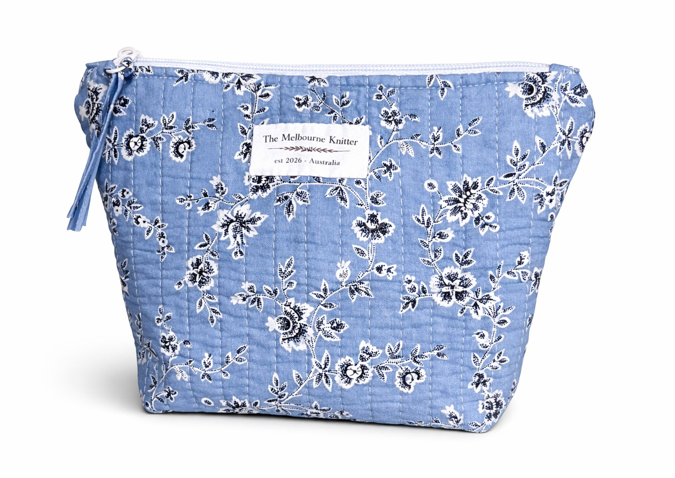 Project Pouch - Blue Floral - Small