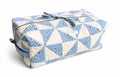 The Big Boxy -  Project Hold All Bag - Vintage Farmhouse - Blue Patchwork