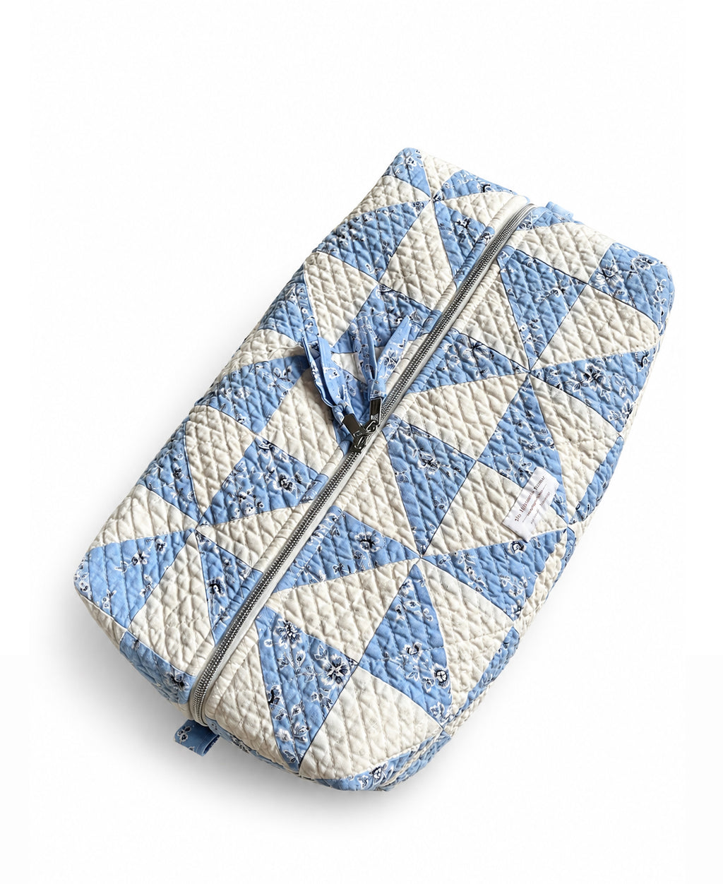 The Big Boxy -  Project Hold All Bag - Vintage Farmhouse - Blue Patchwork