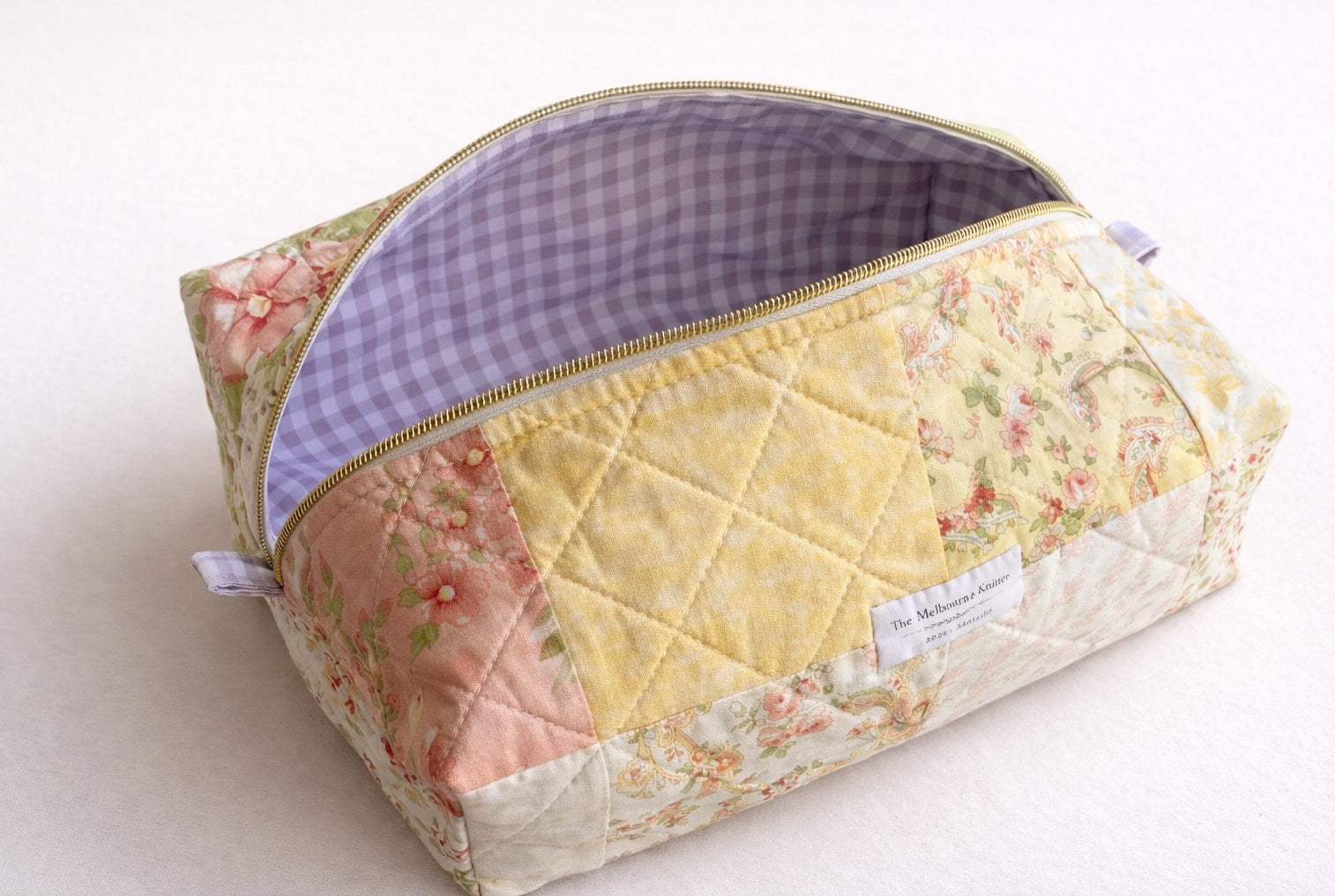The Middy Boxy -  Project Hold All Bag - Pastel Patchwork - Medium