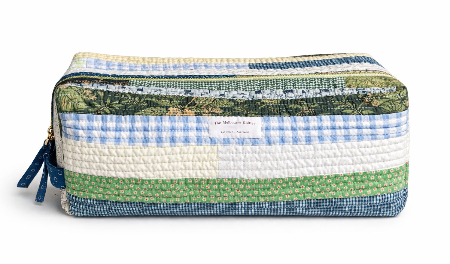 The Big Boxy -  Project Hold All Bag - Vintage Farmhouse Blue - Large
