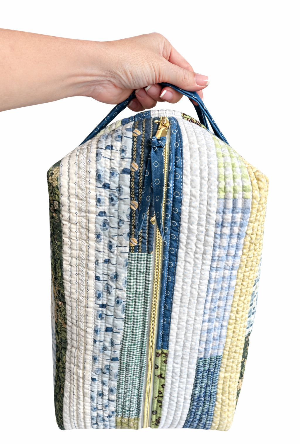 The Big Boxy -  Project Hold All Bag - Vintage Farmhouse Blue - Large