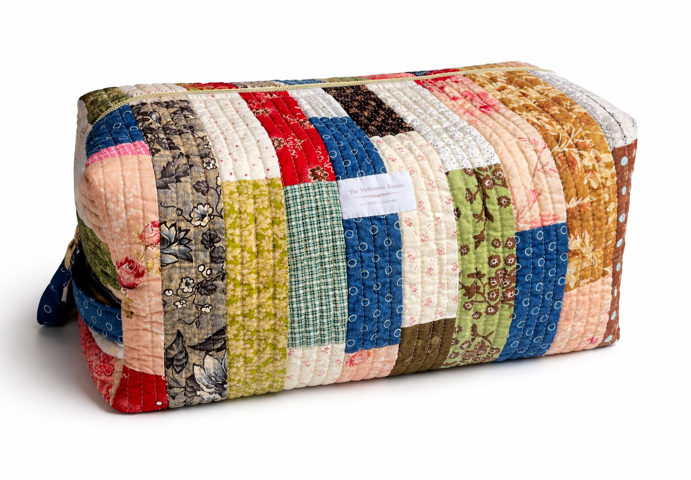 The Big Boxy -  Project Hold All Bag - Vintage Farmhouse Patchwork Multi - Large