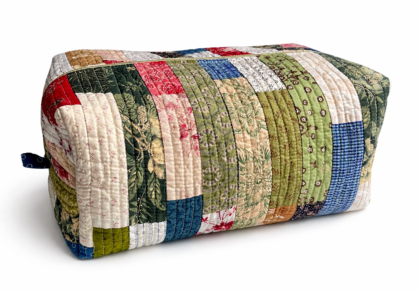 The Big Boxy -  Project Hold All Bag - Vintage Farmhouse Patchwork Multi - Large