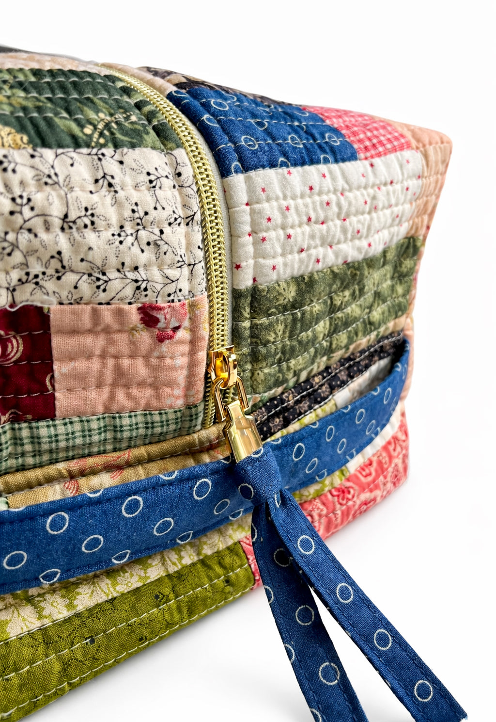 The Big Boxy -  Project Hold All Bag - Vintage Farmhouse Patchwork Multi - Large