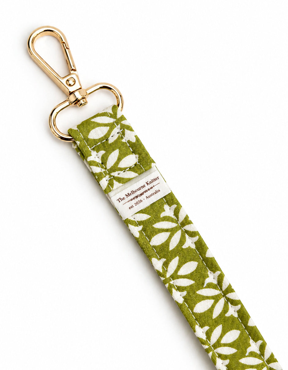 Wristlet - Wrist Strap - Green Abstract