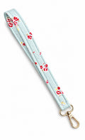 Wristlet - Wrist Strap - Vintage Blue Floral